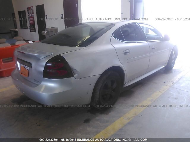 2G2WP522751185309 - 2005 PONTIAC GRAND PRIX SILVER photo 4
