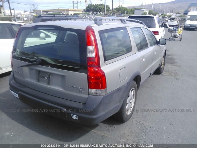 YV1SZ58D521080129 - 2002 VOLVO V70 XC TAN photo 4