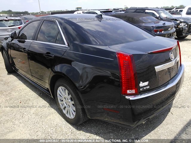 1G6DF5E57C0119740 - 2012 CADILLAC CTS LUXURY COLLECTION BLACK photo 3