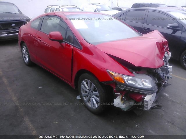 2HGFG3B12CH546667 - 2012 HONDA CIVIC EXL RED photo 1