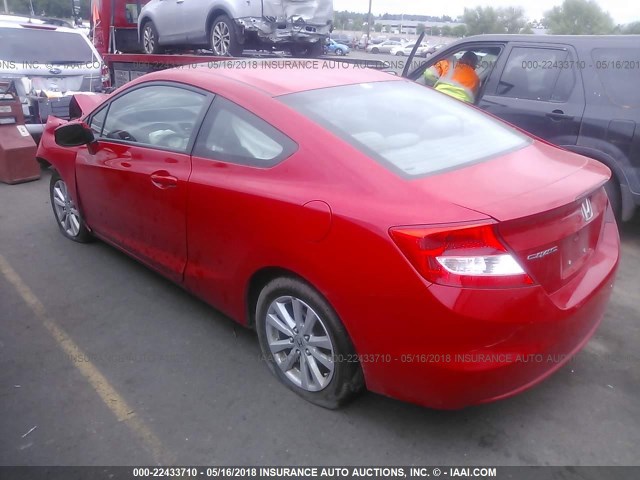 2HGFG3B12CH546667 - 2012 HONDA CIVIC EXL RED photo 3