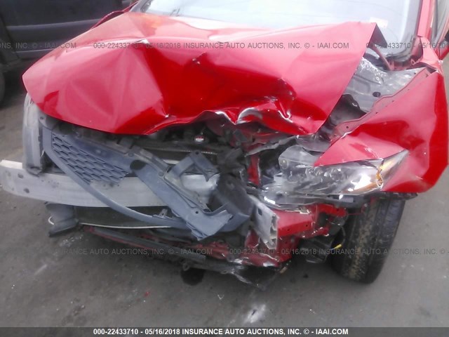 2HGFG3B12CH546667 - 2012 HONDA CIVIC EXL RED photo 6