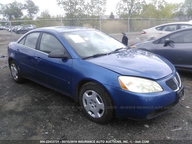 1G2ZF58B374175763 - 2007 PONTIAC G6 VALUE LEADER/BASE BLUE photo 1