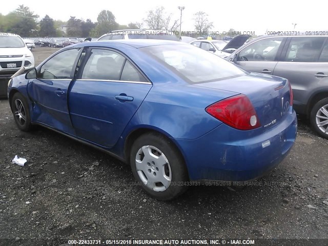 1G2ZF58B374175763 - 2007 PONTIAC G6 VALUE LEADER/BASE BLUE photo 3