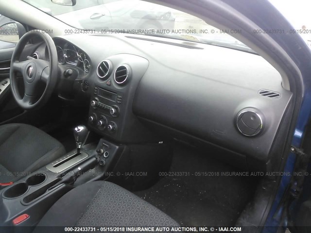 1G2ZF58B374175763 - 2007 PONTIAC G6 VALUE LEADER/BASE BLUE photo 5