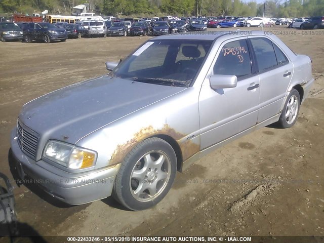 WDBHA29G8YA839703 - 2000 MERCEDES-BENZ C 280 SILVER photo 2