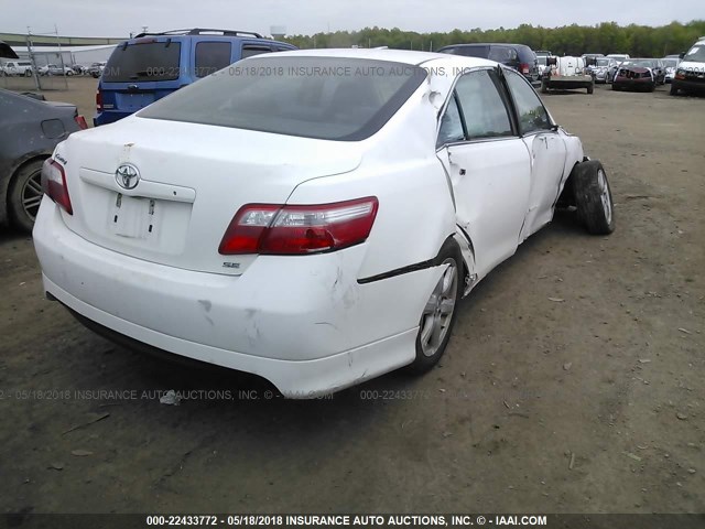 4T1BE46K29U849347 - 2009 TOYOTA CAMRY SE/LE/XLE WHITE photo 4