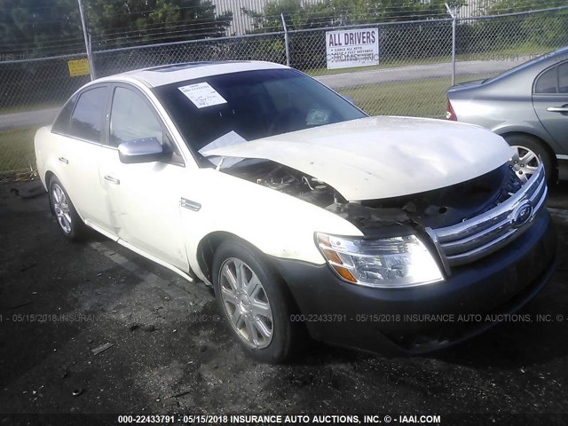 1FAHP25W19G114607 - 2009 FORD TAURUS LIMITED WHITE photo 1