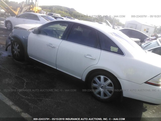 1FAHP25W19G114607 - 2009 FORD TAURUS LIMITED WHITE photo 3