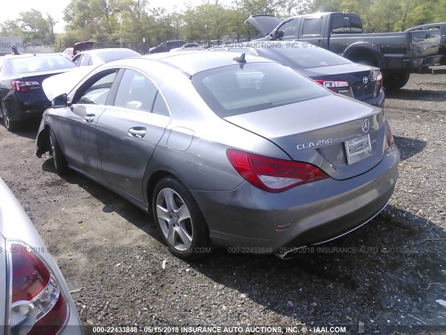 WDDSJ4GBXGN373361 - 2016 MERCEDES-BENZ CLA 250 4MATIC GRAY photo 3