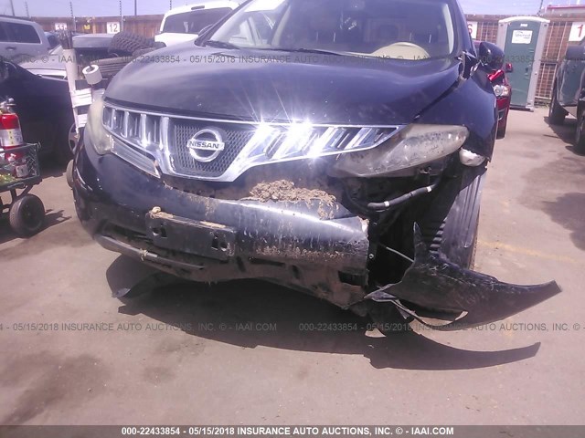 JN8AZ18W59W119167 - 2009 NISSAN MURANO S/SL/LE BLACK photo 6