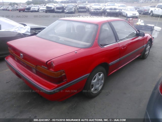 JHMBA4146JC025983 - 1988 HONDA PRELUDE SI RED photo 4