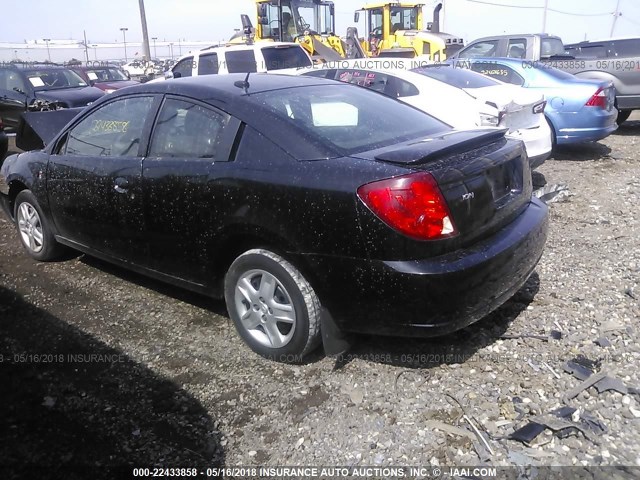 1G8AN15FX7Z190415 - 2007 SATURN ION LEVEL 2 BLACK photo 3