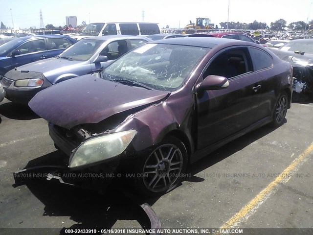 JTKDE177650003545 - 2005 TOYOTA SCION TC 勃艮第红 照片 2