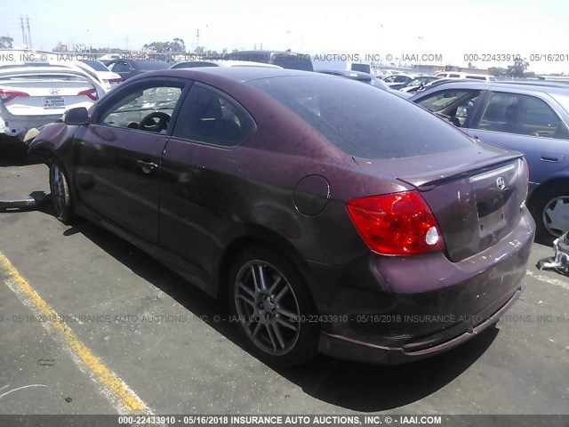 JTKDE177650003545 - 2005 TOYOTA SCION TC 勃艮第红 照片 3