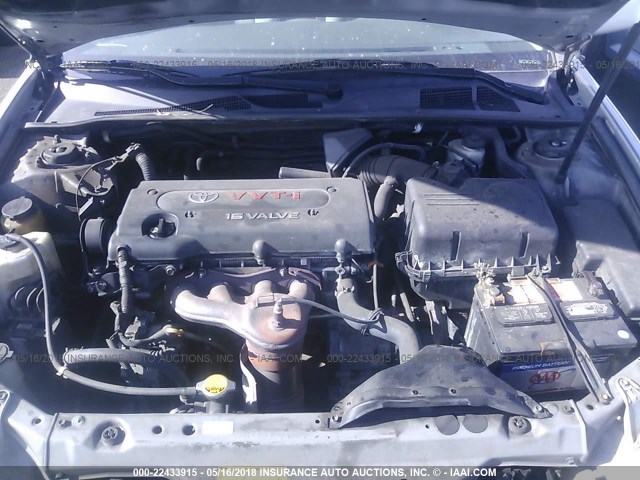 4T1BE32K14U852684 - 2004 TOYOTA CAMRY LE/XLE/SE ვერცხლისფერი ფოტო 10