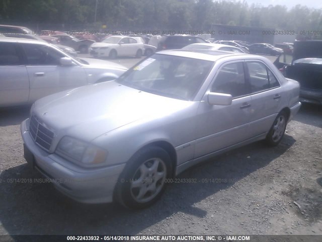 WDBHA29G4YA838757 - 2000 MERCEDES-BENZ C 280 SILVER photo 2