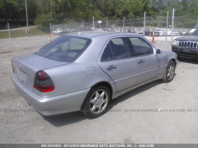 WDBHA29G4YA838757 - 2000 MERCEDES-BENZ C 280 SILVER photo 4