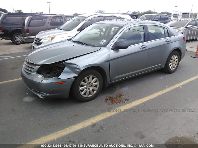 1C3CC4FBXAN168340 - 2010 CHRYSLER SEBRING TOURING Light Blue photo 2