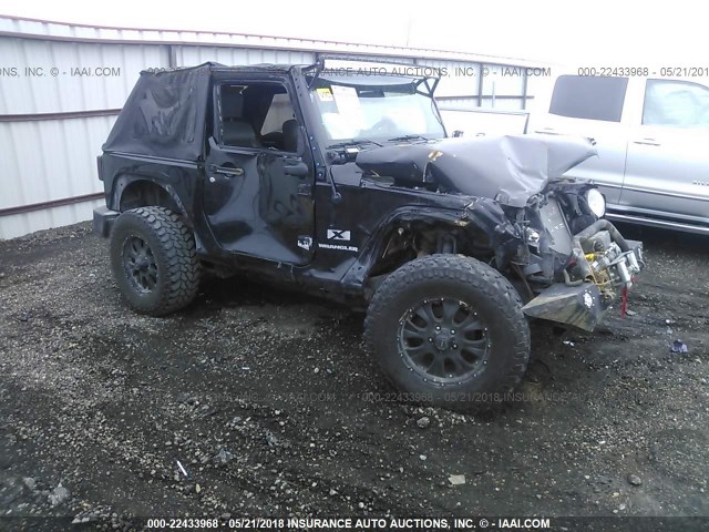 1J4FA24199L744563 - 2009 JEEP WRANGLER X BLACK photo 1