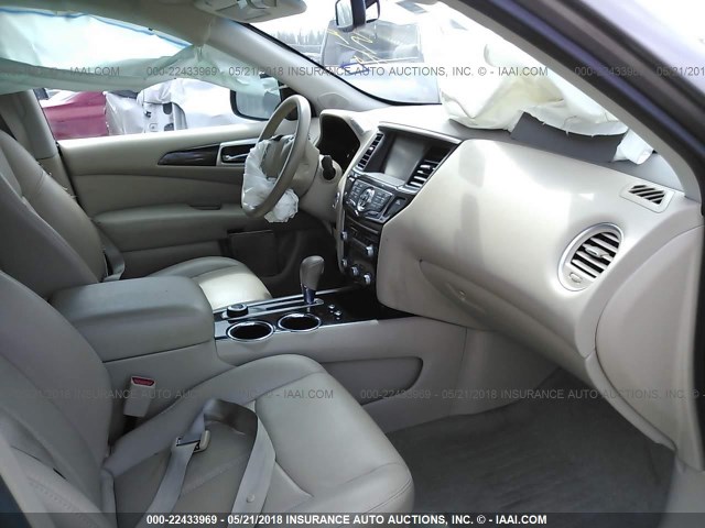 5N1AR2MM9EC730333 - 2014 NISSAN PATHFINDER S/SV/SL/PLATINUM 灰色 照片 5