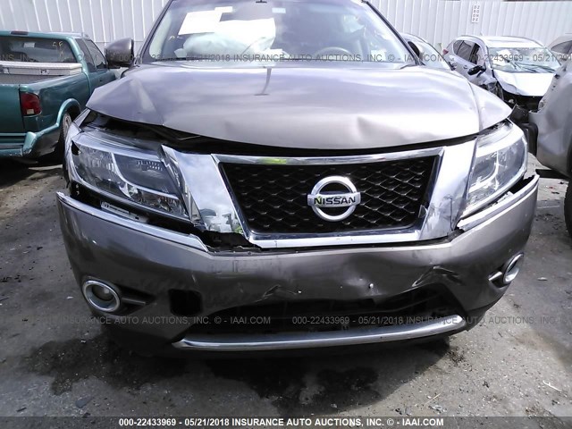 5N1AR2MM9EC730333 - 2014 NISSAN PATHFINDER S/SV/SL/PLATINUM 灰色 照片 6