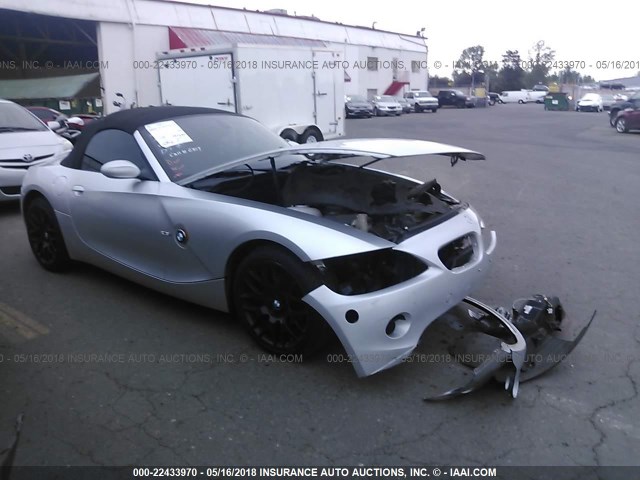 4USBT33584LS49556 - 2004 BMW Z4 2.5 SILVER photo 1