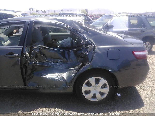 4T4BE46K78R041452 - 2008 TOYOTA CAMRY CE/LE/XLE/SE GRAY photo 6