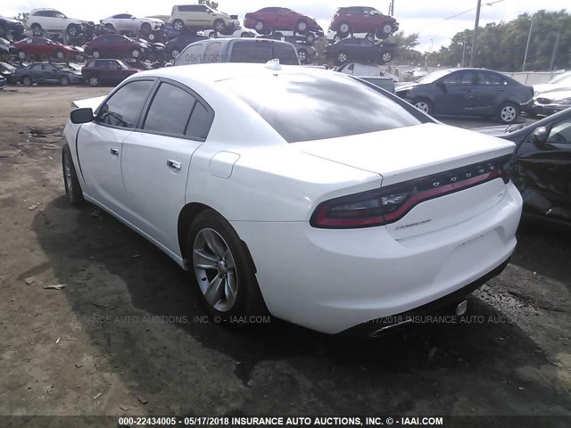 2C3CDXHG0GH129491 - 2016 DODGE CHARGER SXT WHITE photo 3