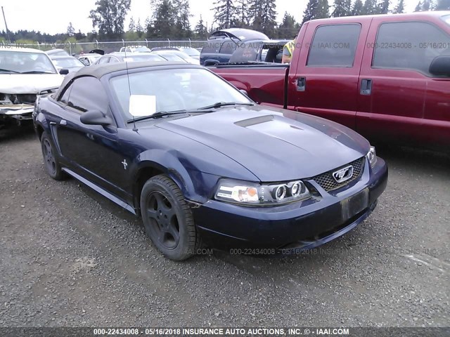 1FAFP44442F116382 - 2002 FORD MUSTANG BLUE photo 1