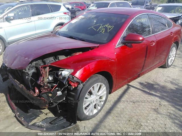 1YVHP82AX95M31460 - 2009 MAZDA 6 I Красный фото 2
