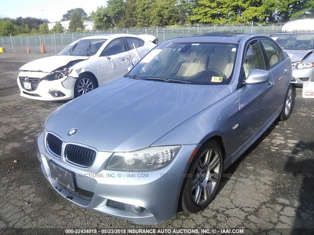 WBAPH77579NM31255 - 2009 BMW 328 I BLUE photo 2