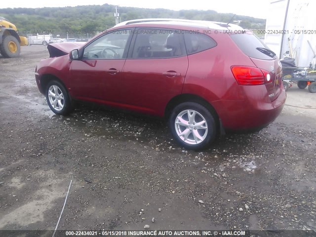 JN8AS58V98W123367 - 2008 NISSAN ROGUE S/SL MAROON photo 3