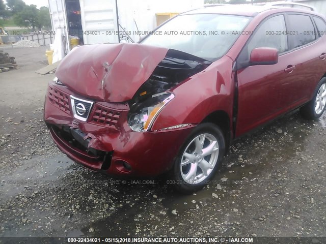 JN8AS58V98W123367 - 2008 NISSAN ROGUE S/SL MAROON photo 6