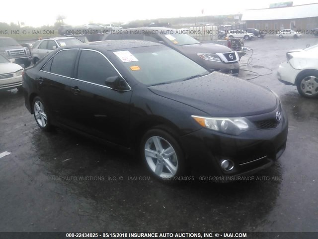 4T1BF1FK9CU073723 - 2012 TOYOTA CAMRY SE/LE/XLE BLACK photo 1