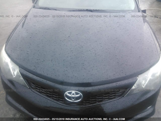 4T1BF1FK9CU073723 - 2012 TOYOTA CAMRY SE/LE/XLE BLACK photo 10