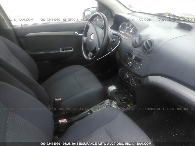 KL1TD56657B047573 - 2007 CHEVROLET AVEO LS RED photo 5