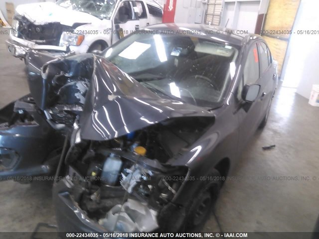 JF1GJAA68EG025706 - 2014 SUBARU IMPREZA GRAY photo 2