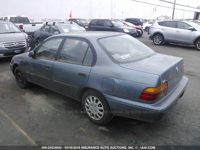 1NXAE09BXRZ144652 - 1994 TOYOTA COROLLA LE/DX Dark Blue photo 3