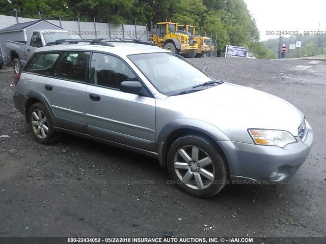 4S4BP61C266306568 - 2006 SUBARU LEGACY OUTBACK 2.5I SILVER photo 1