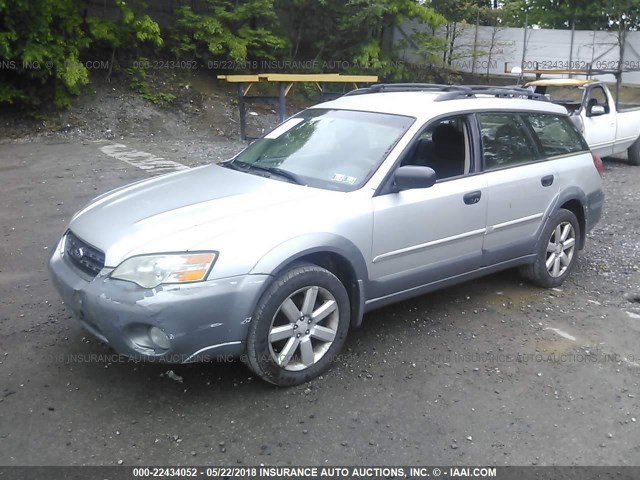 4S4BP61C266306568 - 2006 SUBARU LEGACY OUTBACK 2.5I SILVER photo 2