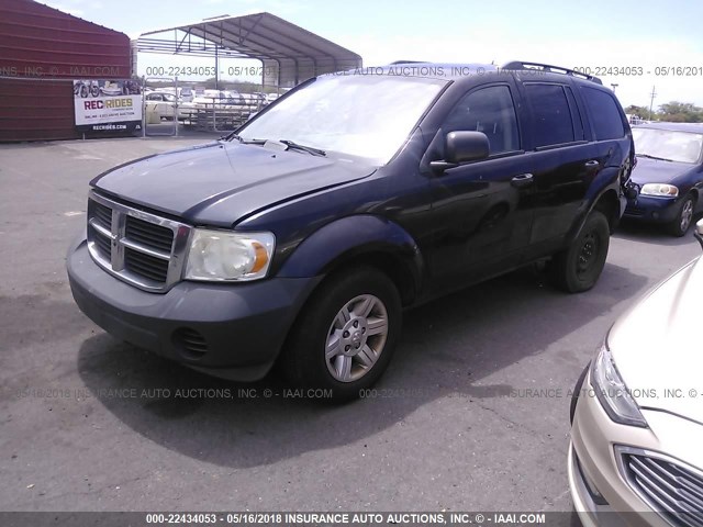 1D8HD38K17F533272 - 2007 DODGE DURANGO SXT BLACK photo 2