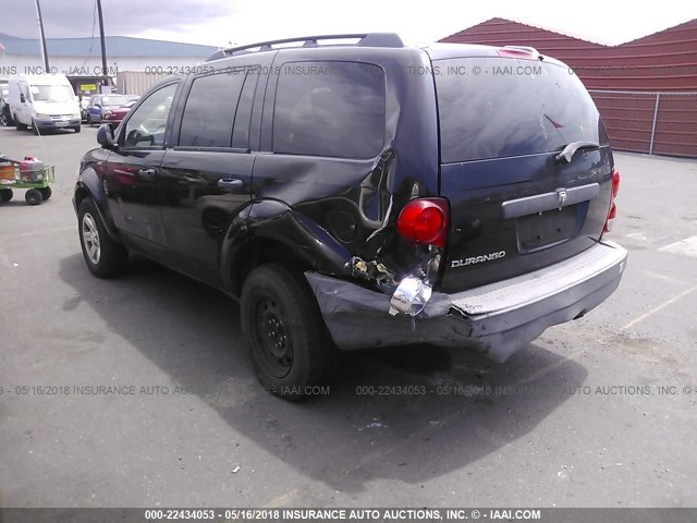 1D8HD38K17F533272 - 2007 DODGE DURANGO SXT BLACK photo 3