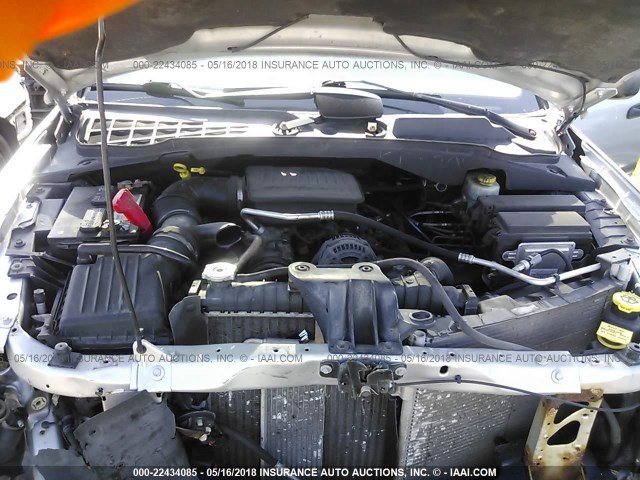 1D8HB48P57F583681 - 2007 DODGE DURANGO SLT SILVER photo 10