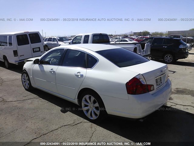 JNKAY01E66M108050 - 2006 INFINITI M35 SPORT WHITE photo 3