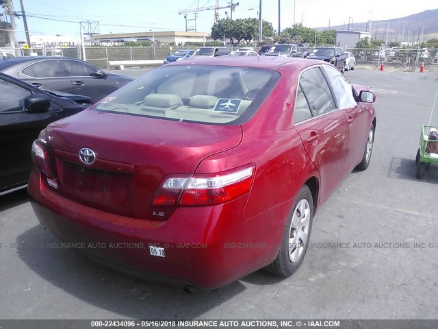 JTNBE46K473016491 - 2007 TOYOTA CAMRY NEW GENERAT CE/LE/XLE/SE PURPLE photo 4