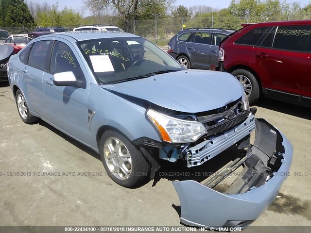 1FAHP35N18W273970 - 2008 FORD FOCUS SE/SEL/SES Light Blue photo 1