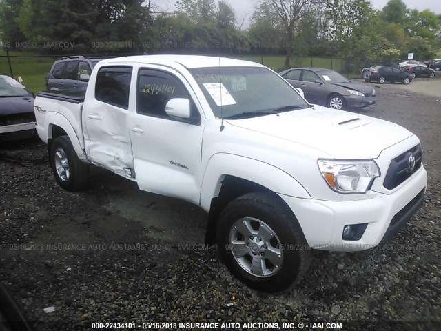 3TMLU4EN1FM198672 - 2015 TOYOTA TACOMA DOUBLE CAB/TRD PRO WHITE photo 1