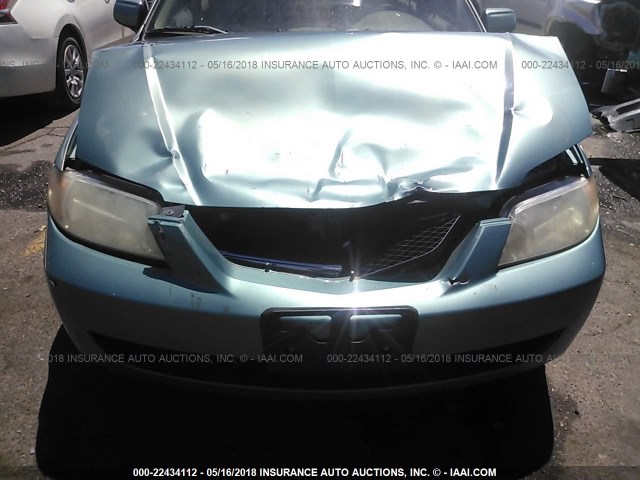 JM1BJ225121575201 - 2002 MAZDA PROTEGE DX/LX/ES GREEN photo 6