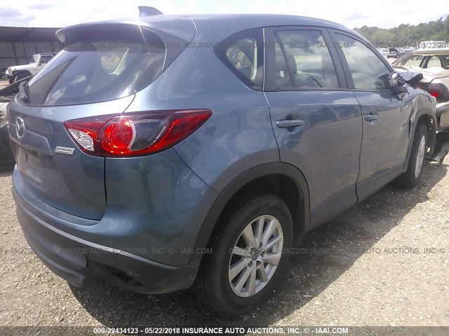 JM3KE2BE8E0430646 - 2014 MAZDA CX-5 SPORT BLUE photo 4